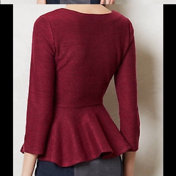 Dolce Vita Anthropologie Gem Drop Peplum top - Picture 5 of 16